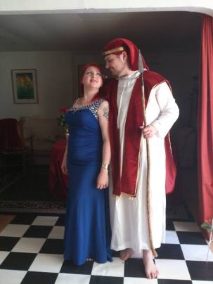 As promised, two weeks later the author performed a celebration with his Priestess in Glastonbury